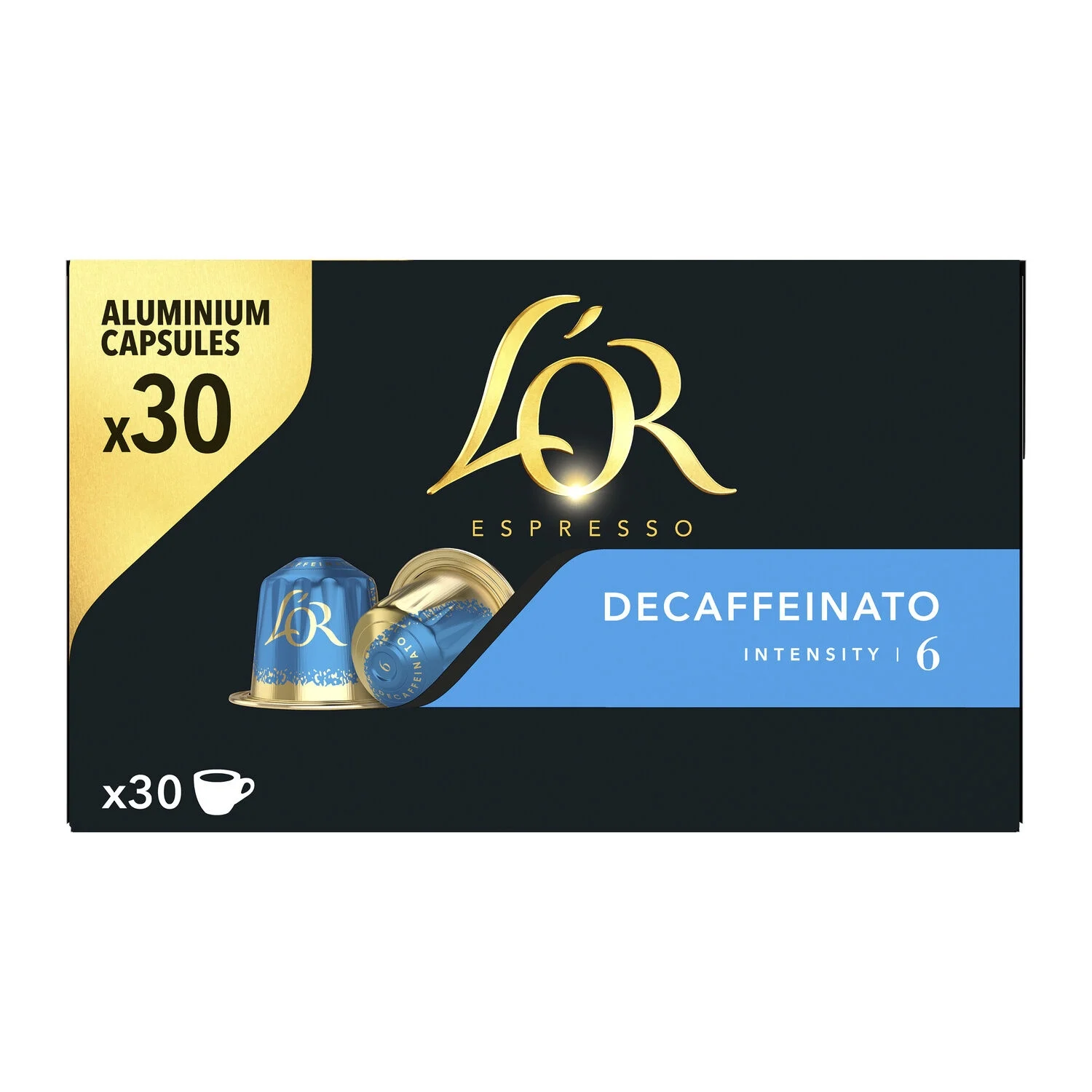 Café Capsule Décaffeinato Compatible Nespresso X30 - L'or Espresso