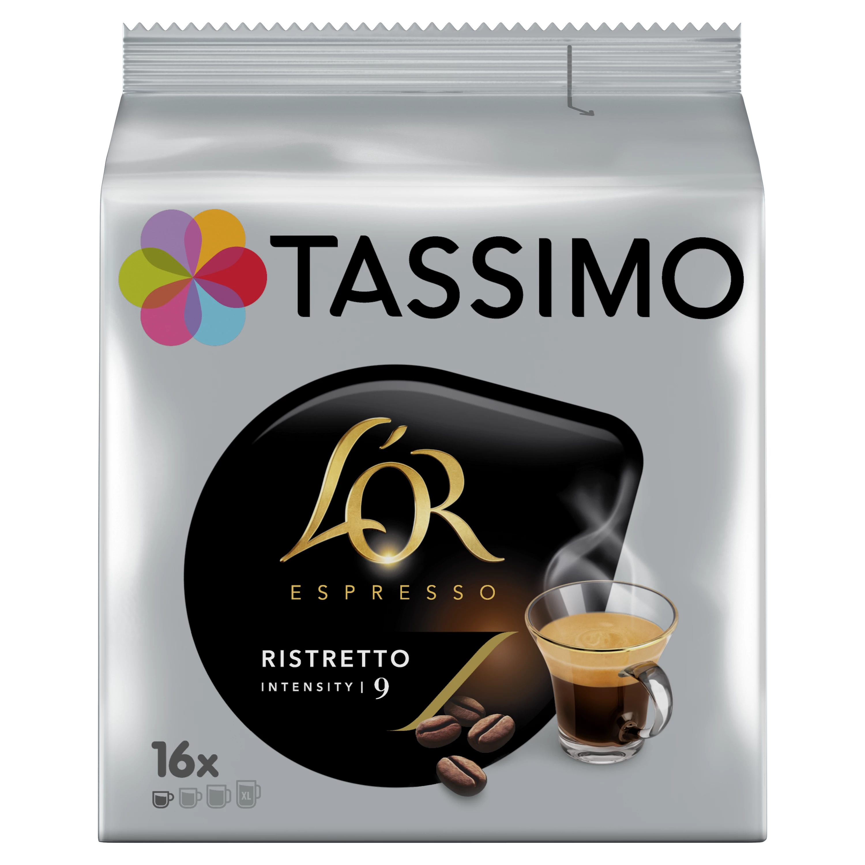 كافيه ريستريتو لور اسبريسو X16 دوسيت 128 جرام - TASSIMO