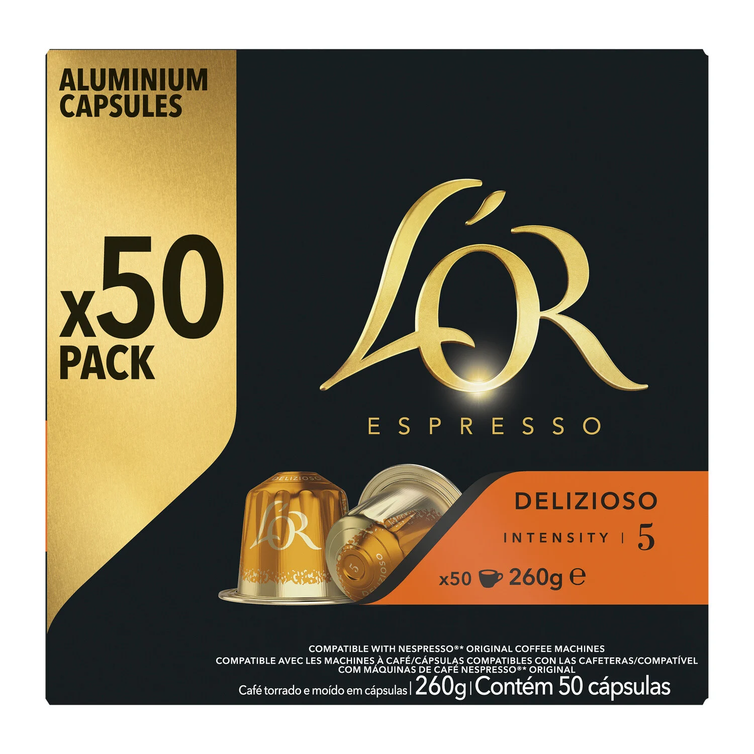 Café Espresso Delizioso X50 Capsules - L'OR