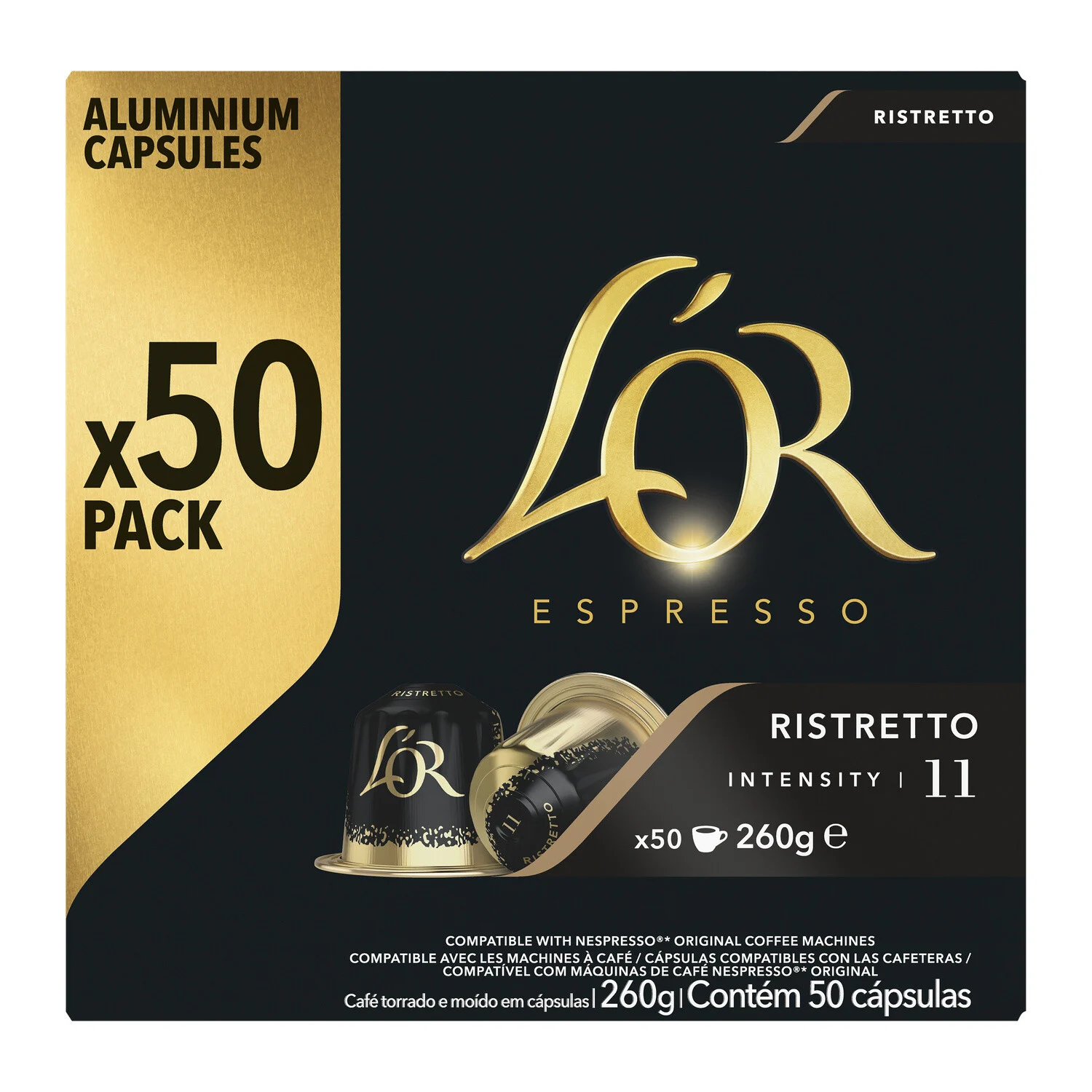 L’or Espresso Ristretto X50 Capsules 260g - L'OR