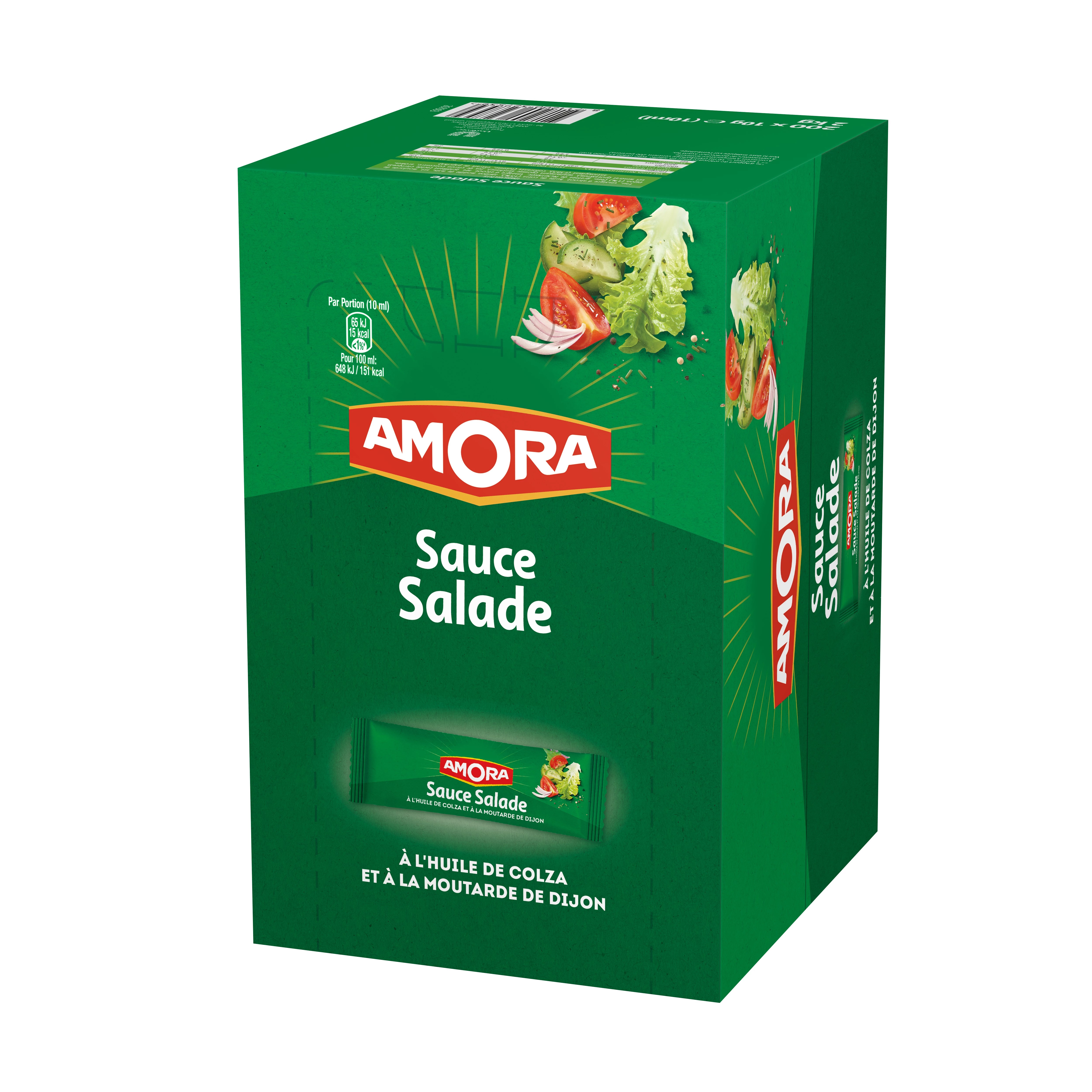 Amora Sauce Salade Boite Présentoir Dosettes 200x10 Ml