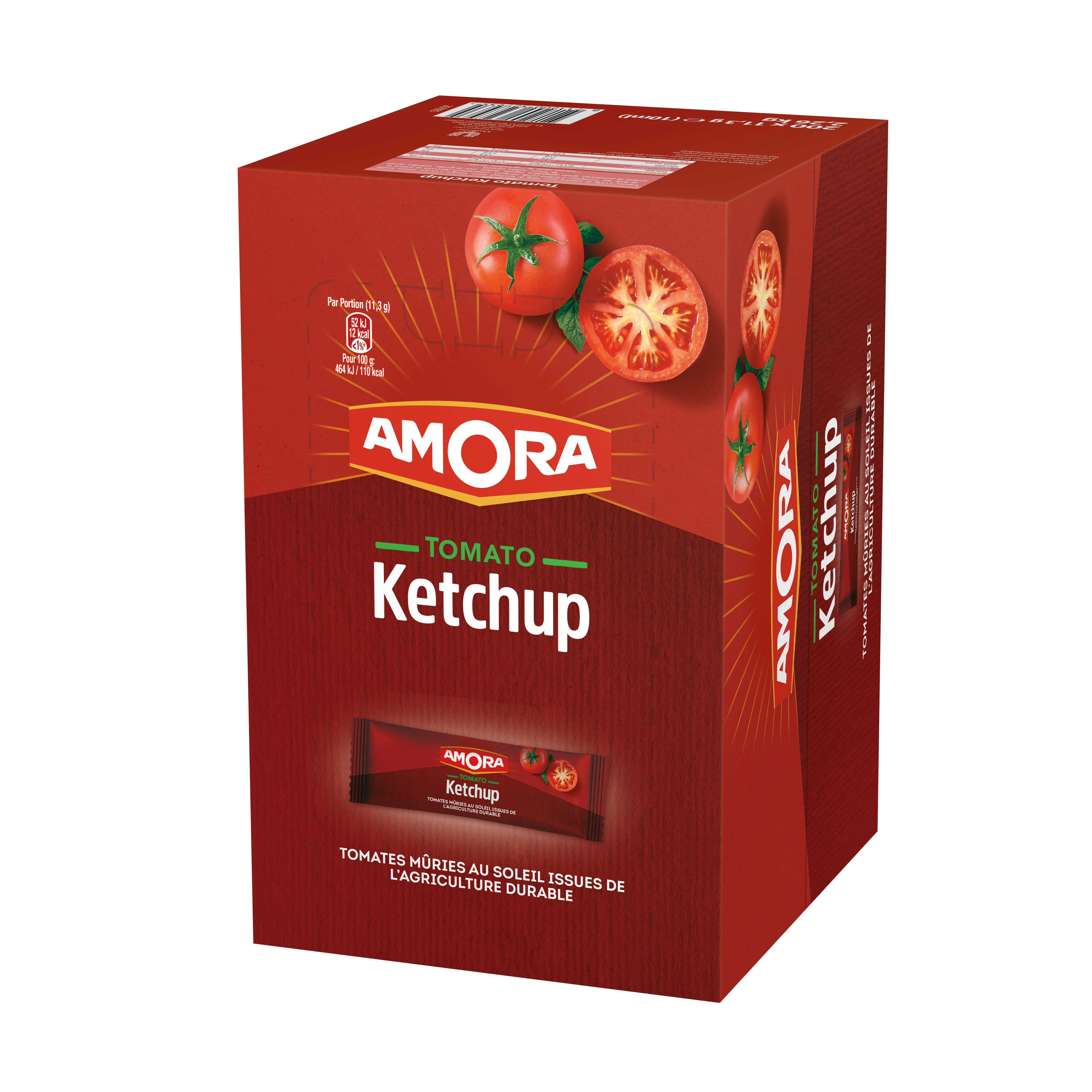 Amora Ketchup Boite Présentoir 200 Dosettes 10ml