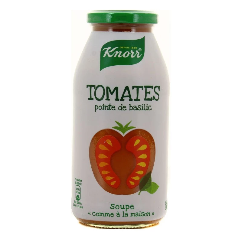 Sopa Líquida De Punta De Tomate Y Albahaca, 45 cl - KNORR