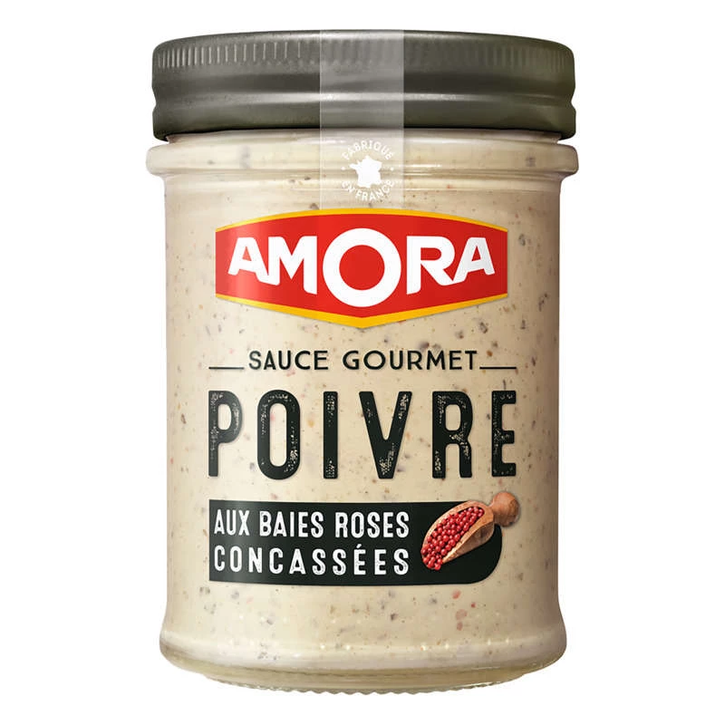 Sauce Froide aux Baies Roses Concassées, 180g  -  AMORA