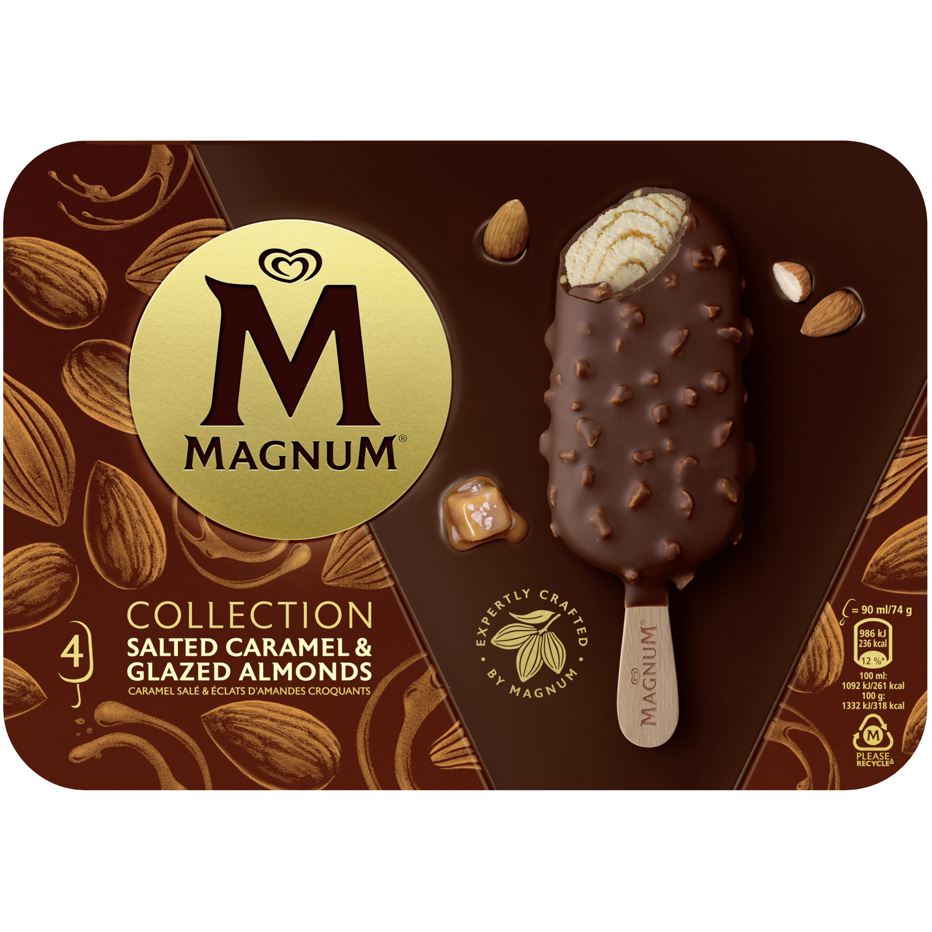 Мороженое карамельное с солёным маслом 296г - MAGNUM