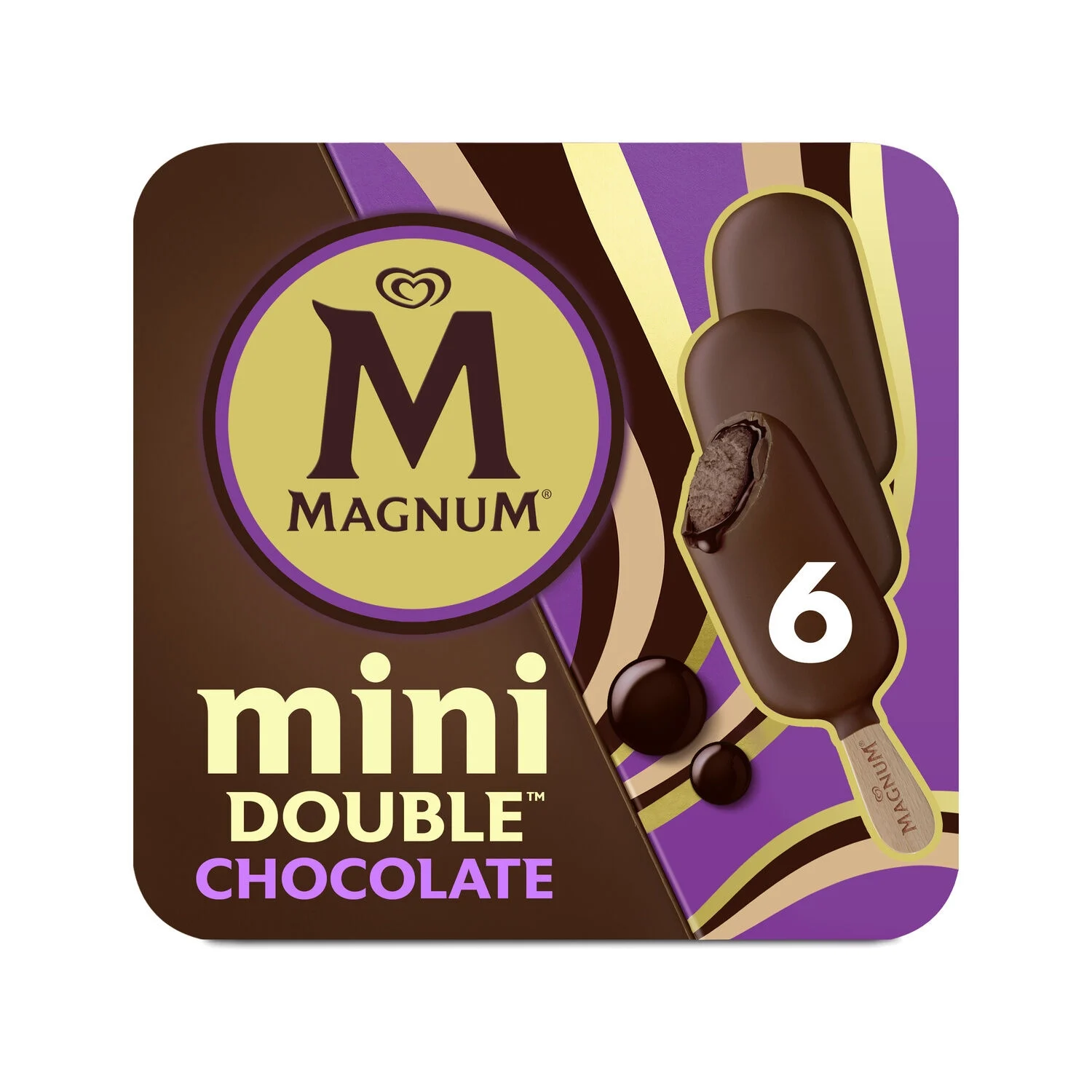 Mini chocolate deluxe chocolate 285g ice cream - Magnum