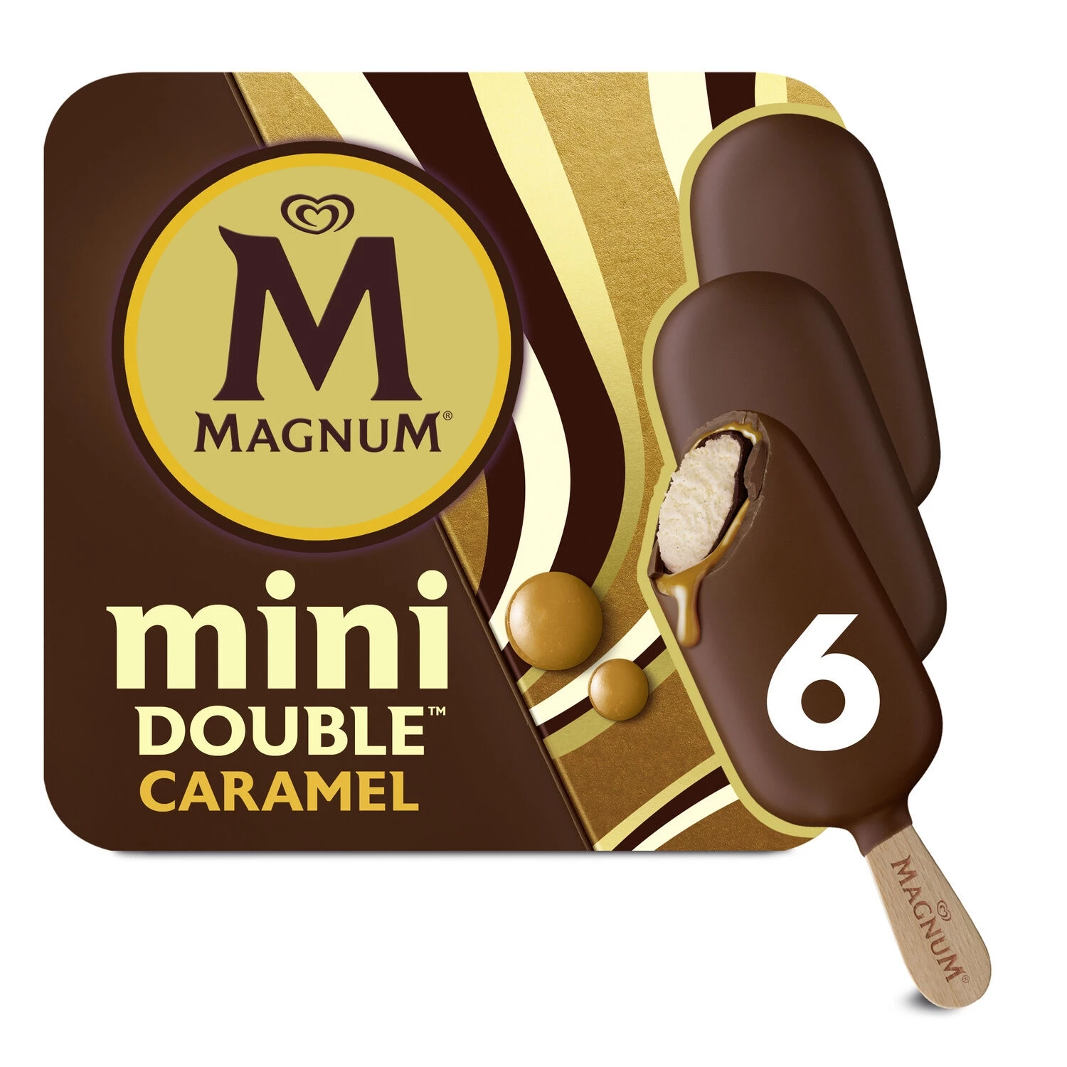 Glace Mini Bâtonnet Deluxe Caramel X6 - Magnum