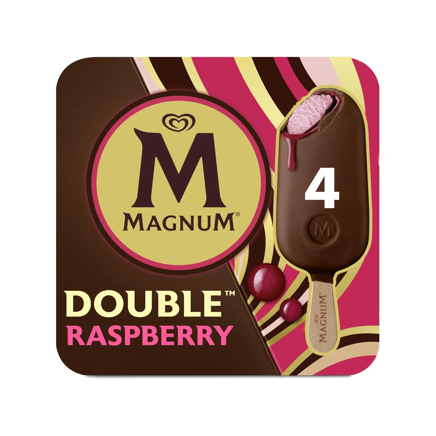 Glace Bâtonnet Deluxe Framboise 284g - Magnum