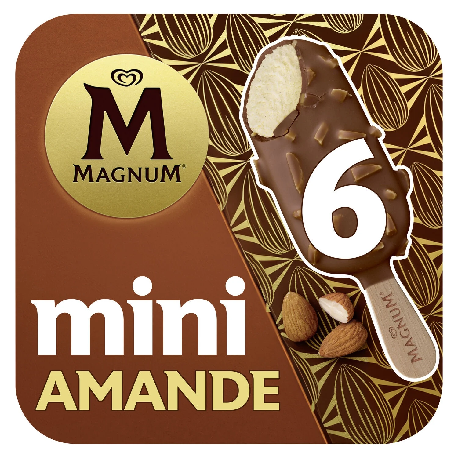 Mini Almond Stick Ice Cream X6 - Magnum