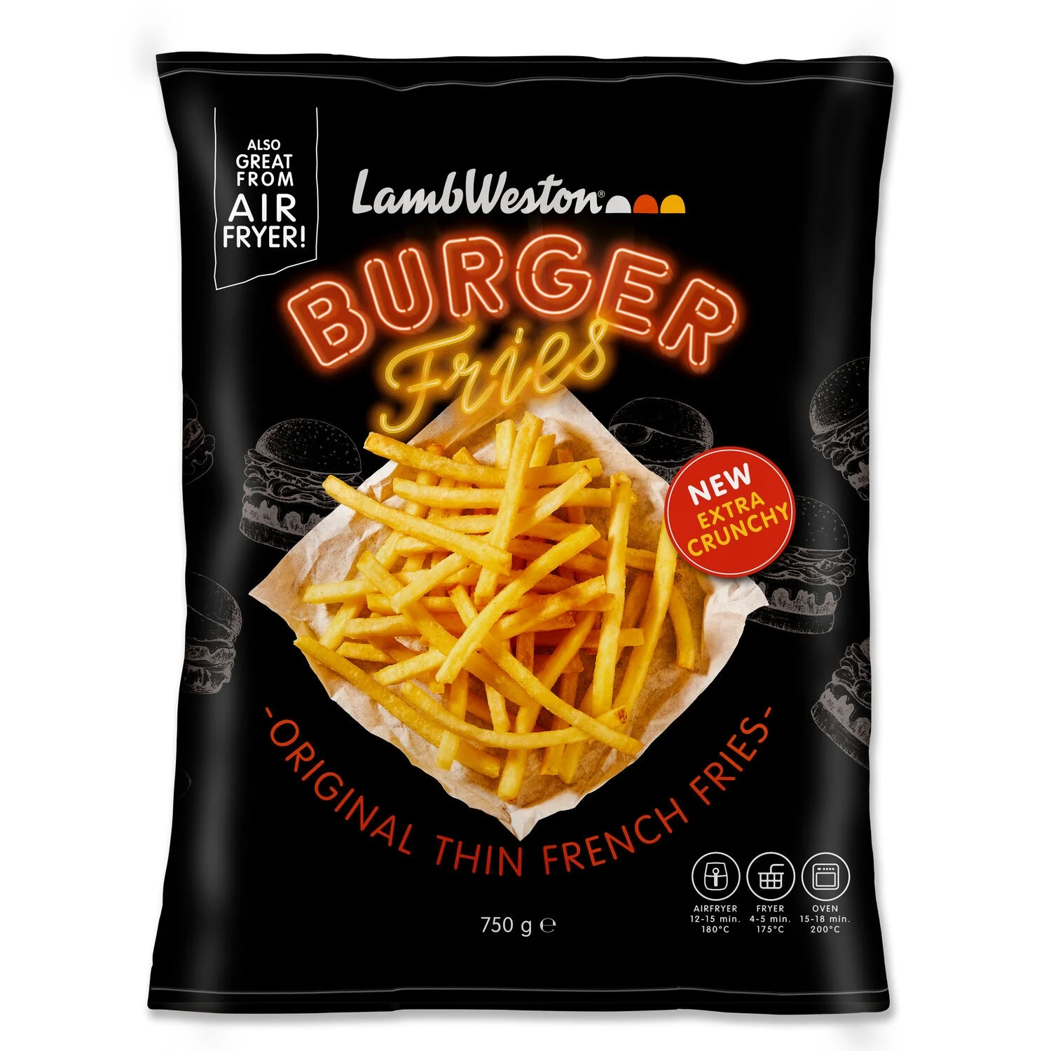Hamburger di patatine fritte Lambweston da 750 g