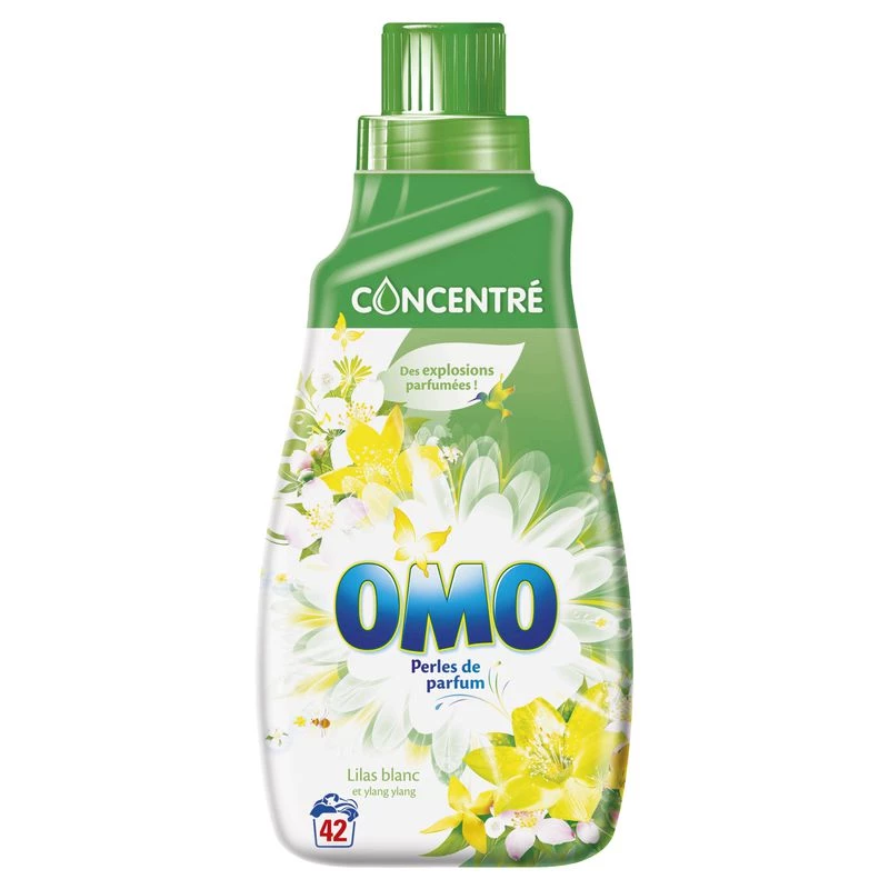 Lessive Liquide Concentrée Lilas Blanc Ylang Ylang 1,47l - OMO