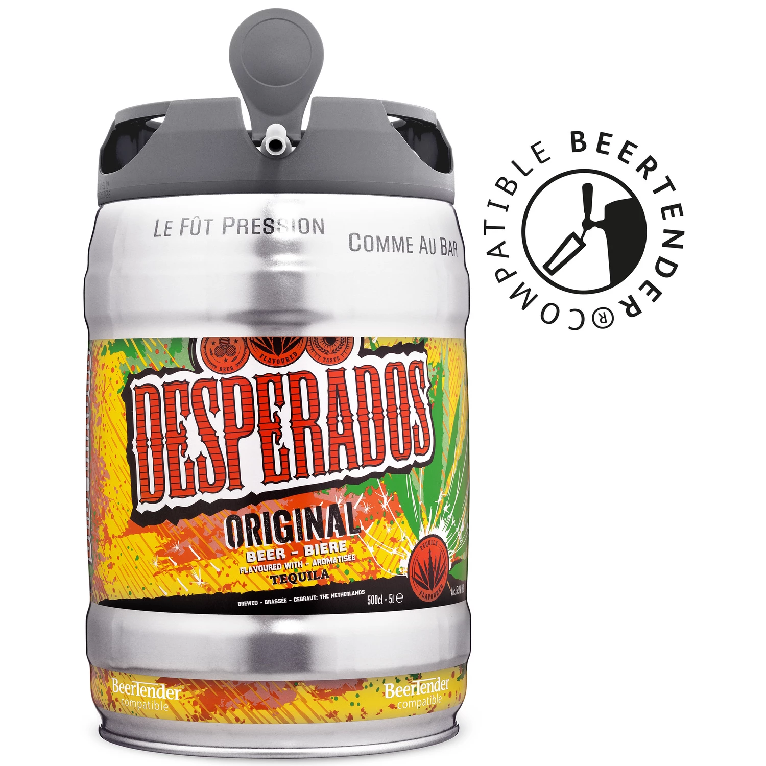 Tequila Flavored Beer, 5L barrel - DESPERADOS