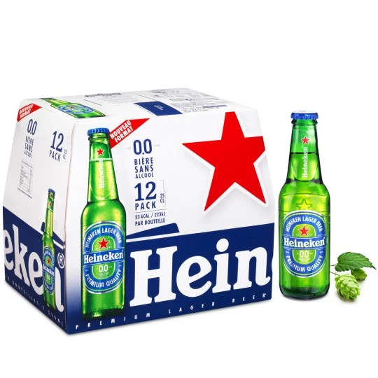 Cerveza Rubia Sin Alcohol, 12x25cl - HEINEKEN