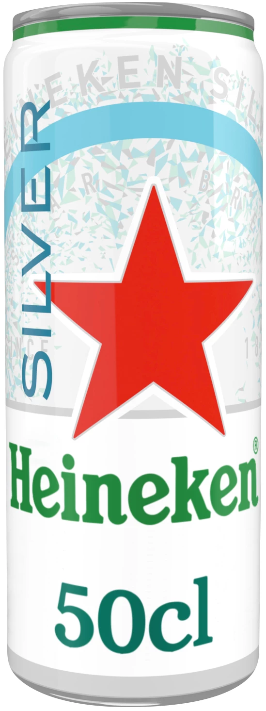 Heineken Silver Can 50cl 4d