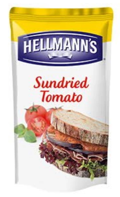 Hellmann's Sauce Sandwich Et Burger Tomates Séchées & Basilic 570ml