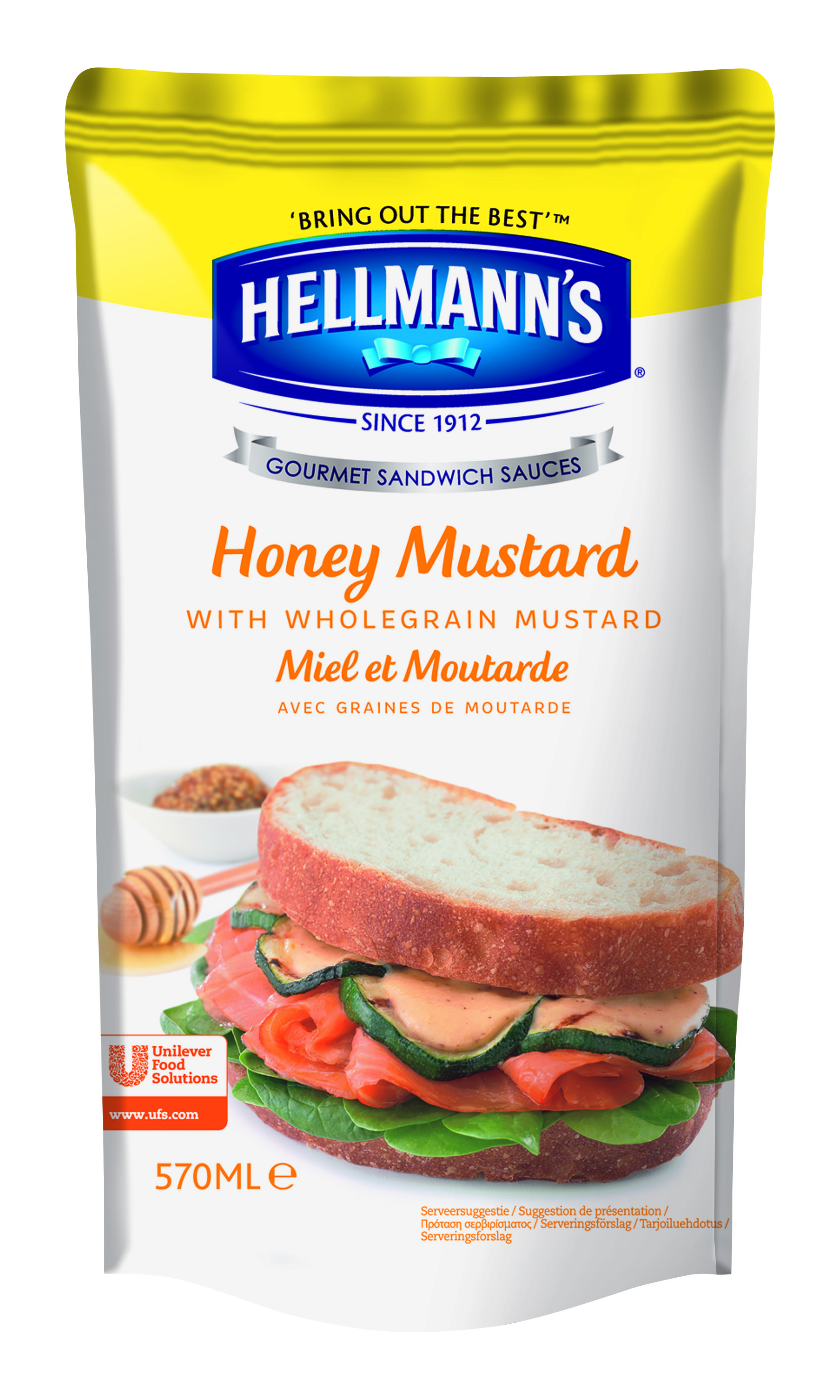 Hellmann's Sauce Sandwich Et Burger Miel Moutarde 570ml