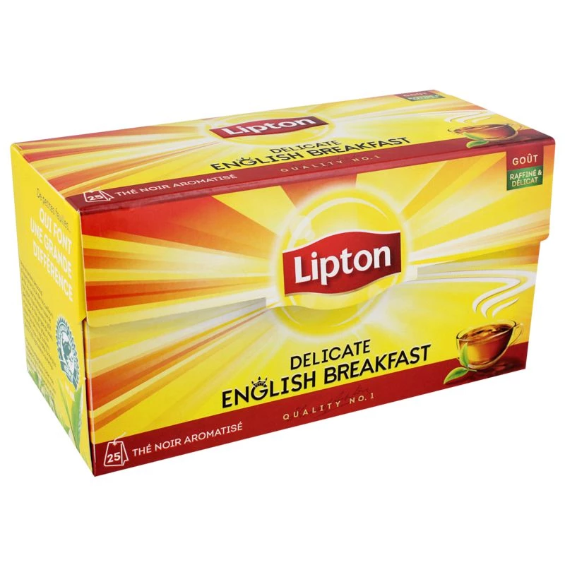 Thé delicate english breakfast x25 38g - LIPTON