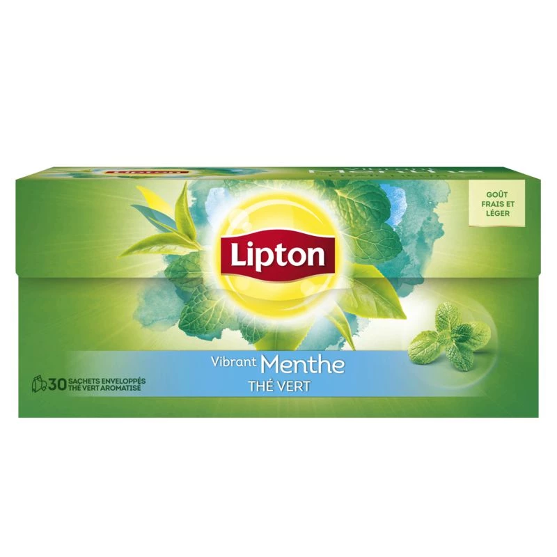 Thé vert vibrant menthe x30 48g - LIPTON