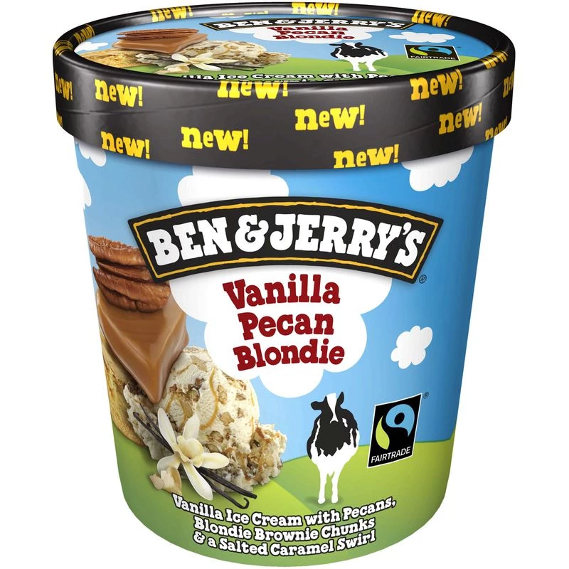 Glace en pot vanilla, pecan, blondie 414g - BEN JERRY'S