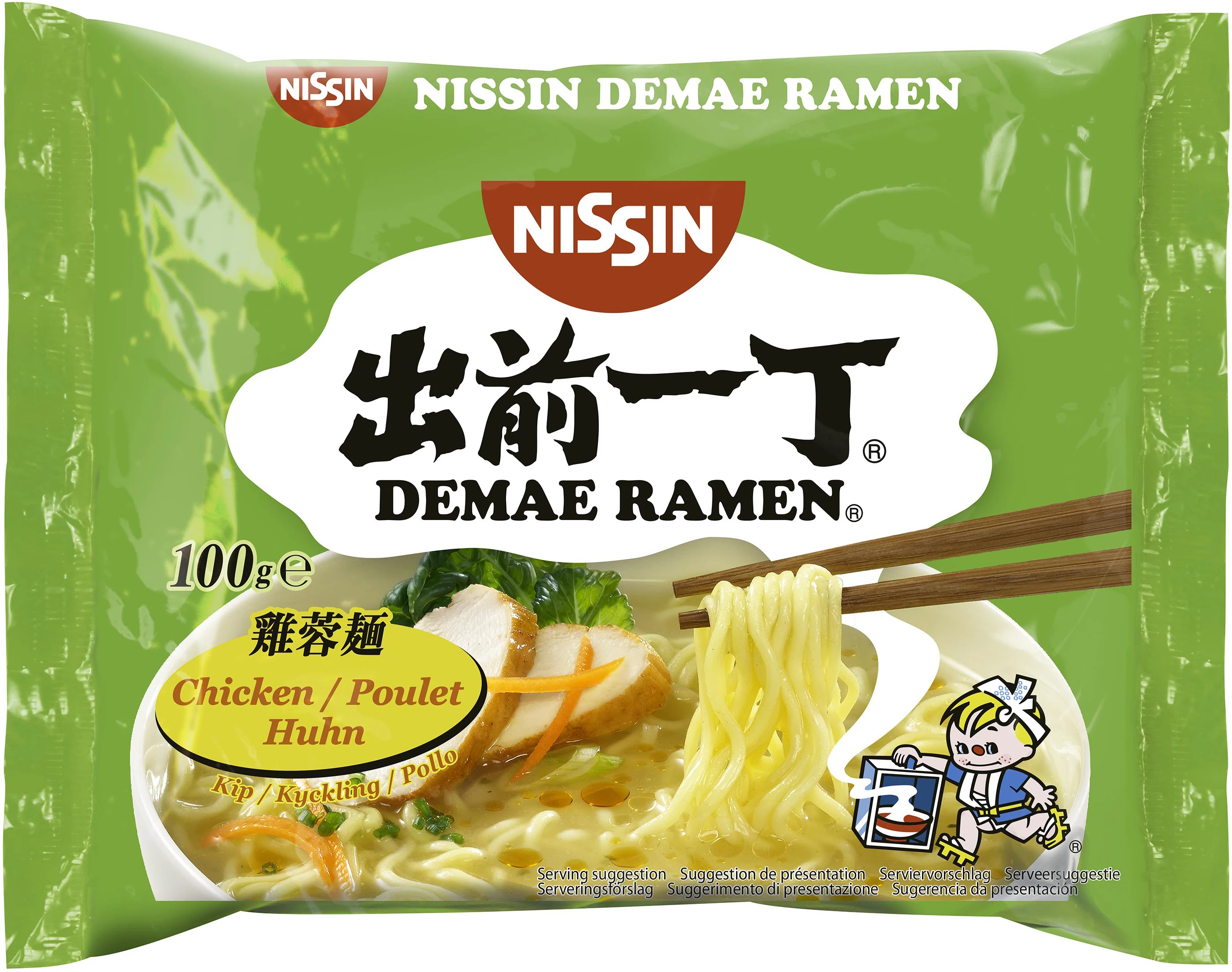 Instantnoedels met kip 100gr demae ramen - NISSIN