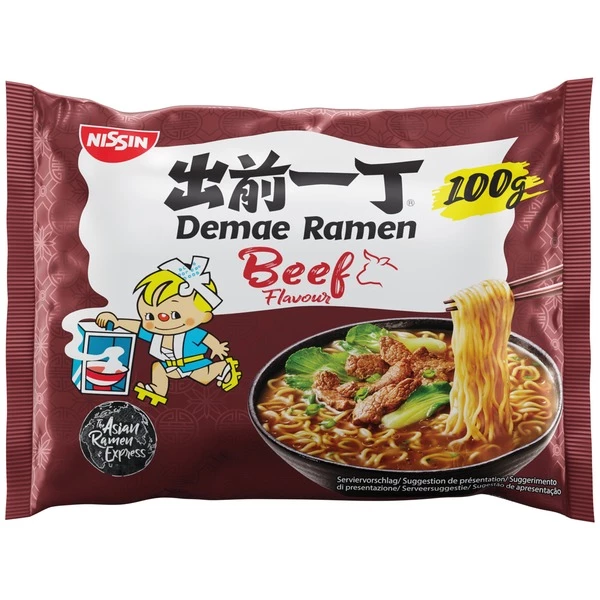 Demae Ramen Beef Noodle Soup 100 G - NISSIN