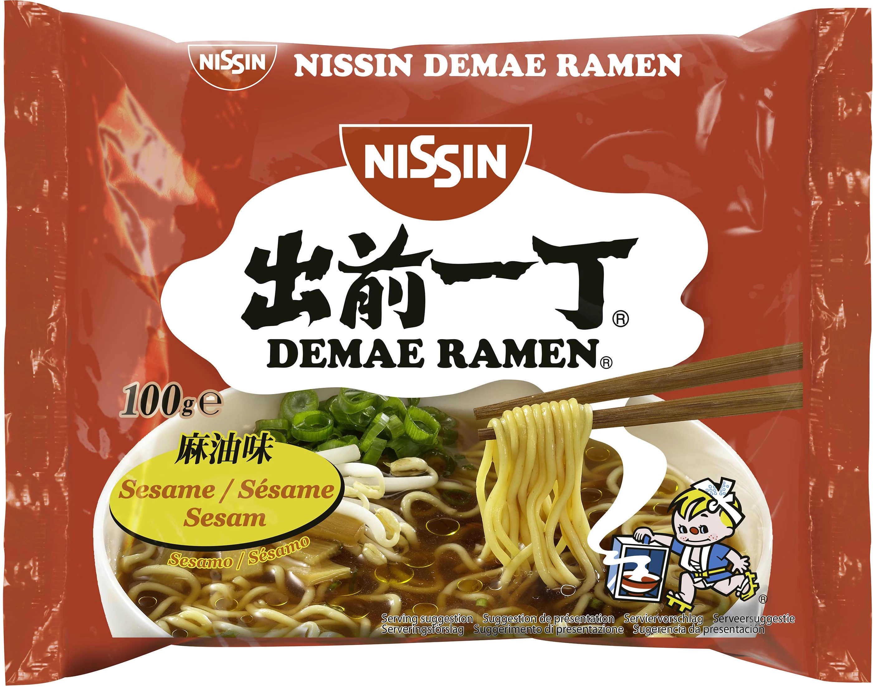 Demae Instant Ramen mit Sesamöl 100g - NISSIN