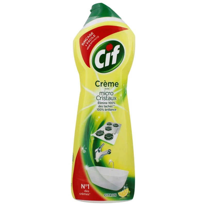 Crème nettoyant avec micro cristaux citron 750ml - CIF