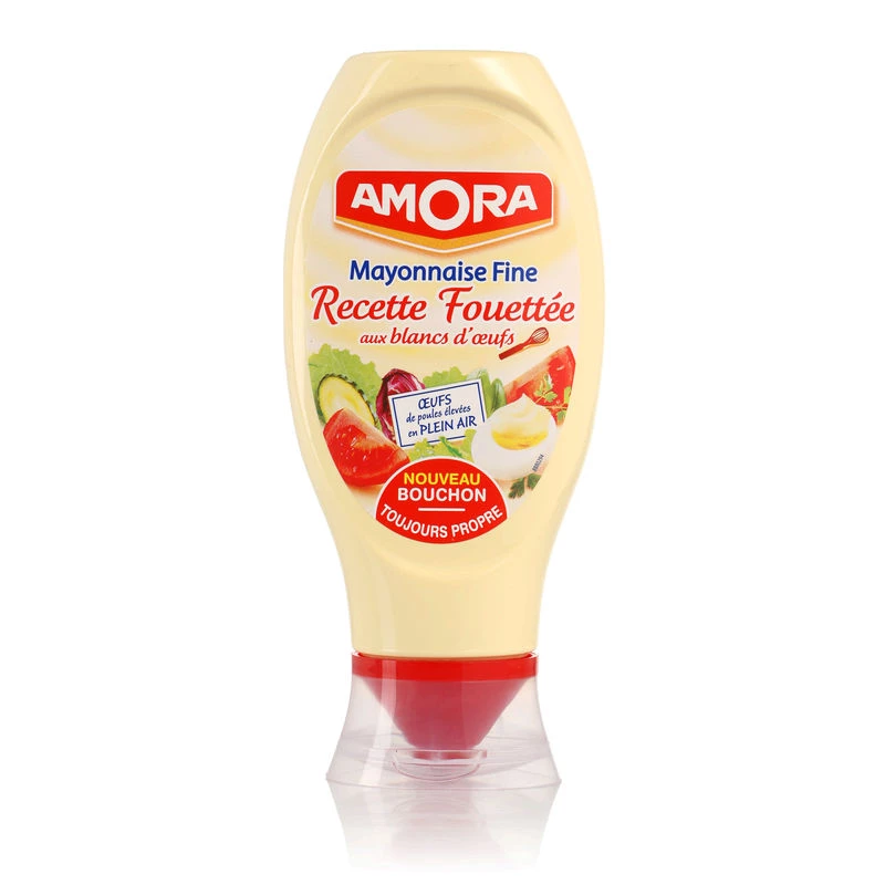 Mayonnaise Fine Recette Fouettée, 398g - AMORA