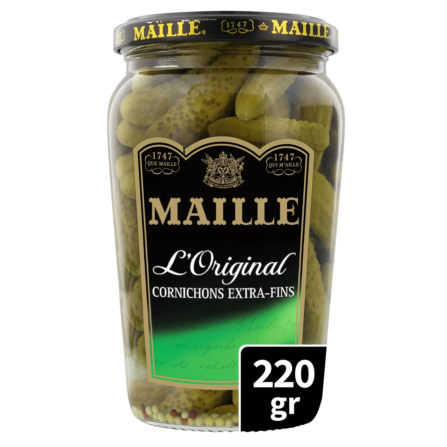 Original Extra-Fine Pickles, 220g - MAILLE