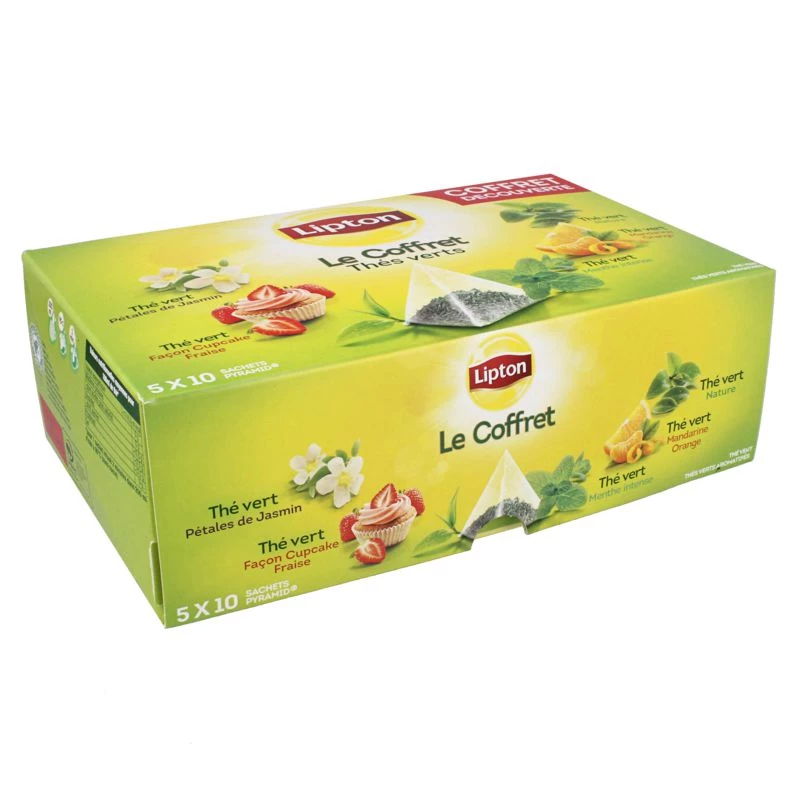 Thé vert le coffret x50 80g - LIPTON