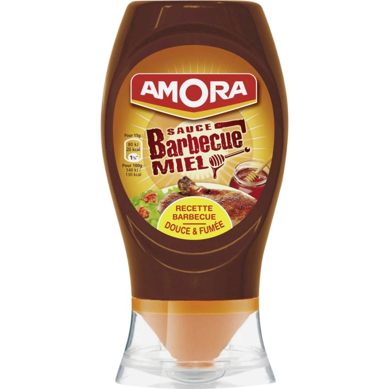 Barbecue-/honingsaus, 282 g - AMORA