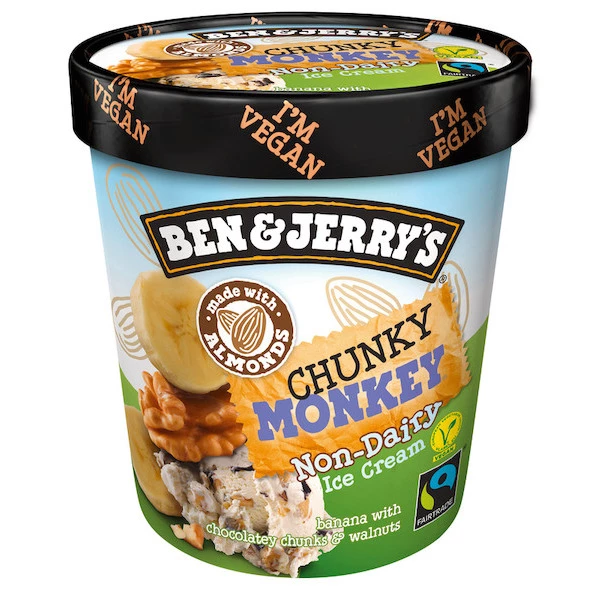 Glace en pot vegan chunky monkey 500ml - BEN & JERRY'S