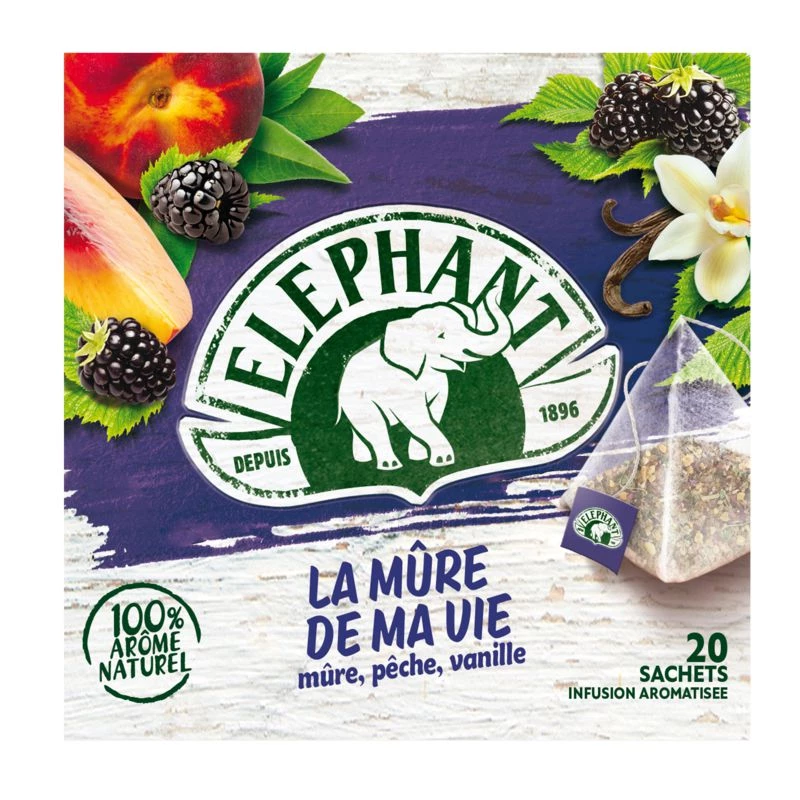 Infusion la mûre de ma vie x20 36g - ELEPHANT
