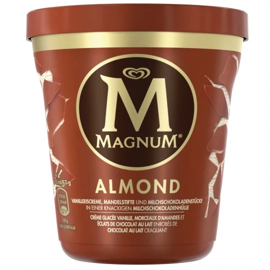 Glace en pot amande 440ml - MAGNUM