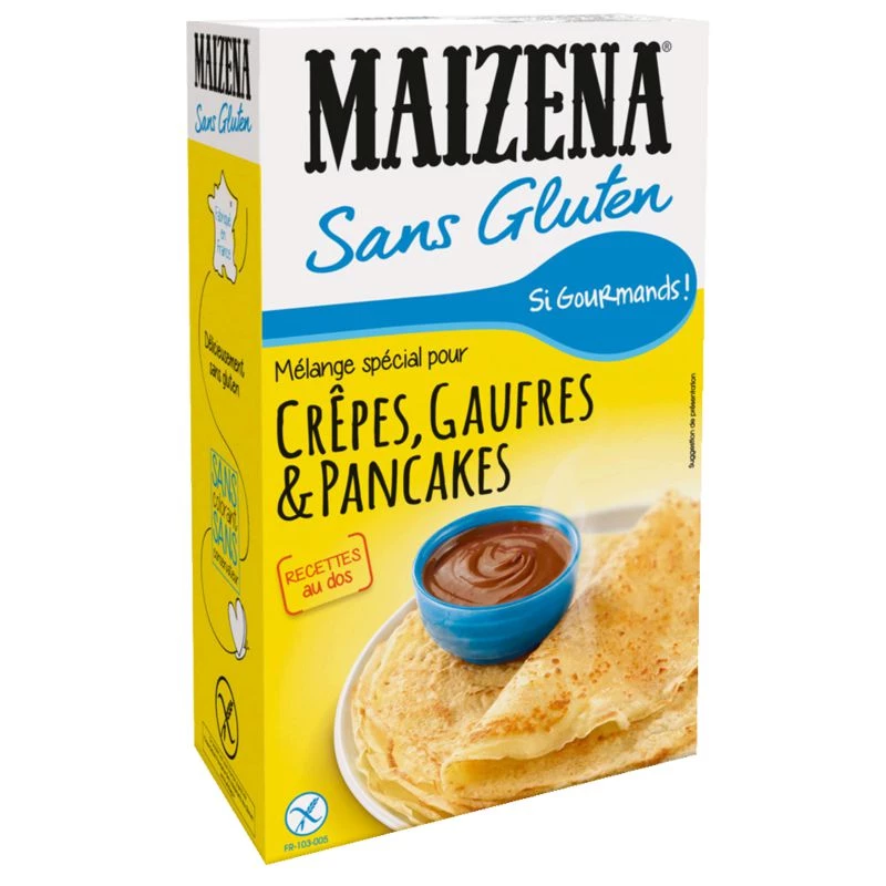Mistura para panqueca; waffles; panquecas sem glúten 510g - MAIZENA