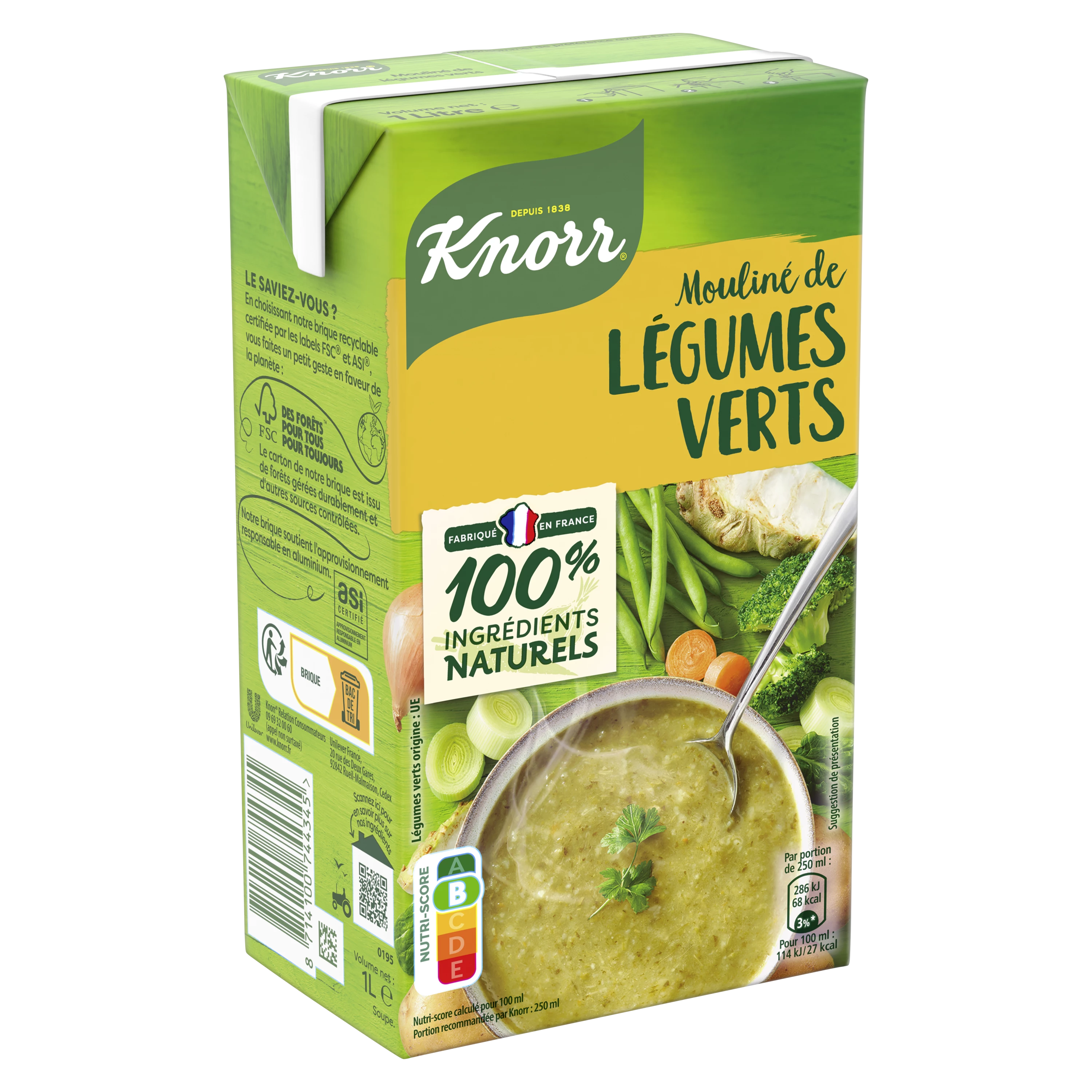 Soup Vegetables Green Moulinés, 1L - KNORR