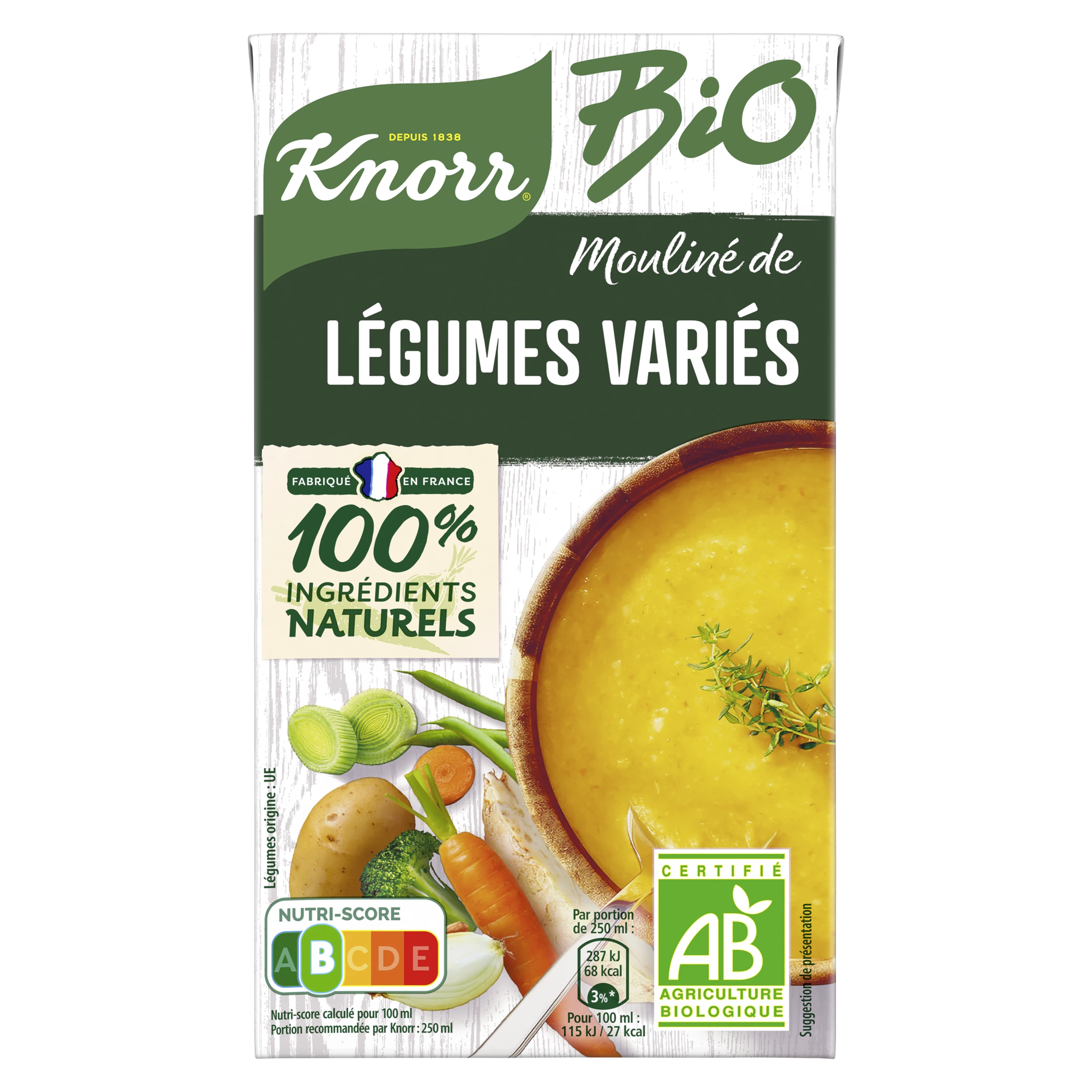 Zuppa di verdure miste biologiche 1L - KNORR