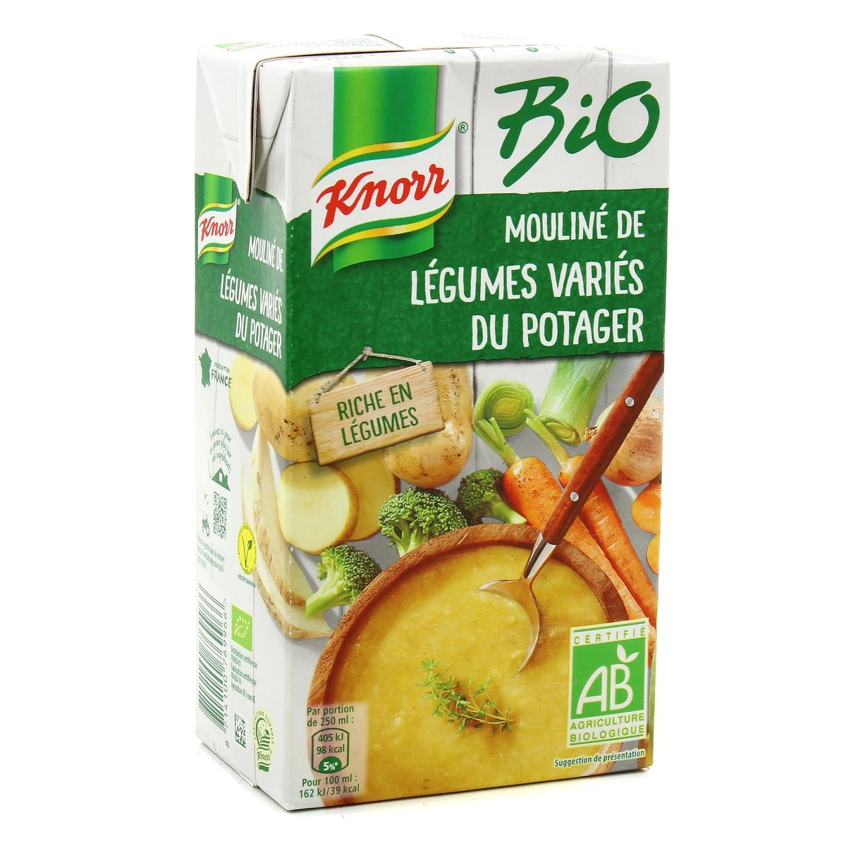 Soupe Bio Mouliné de Légumes Variés, 50cl - KNORR