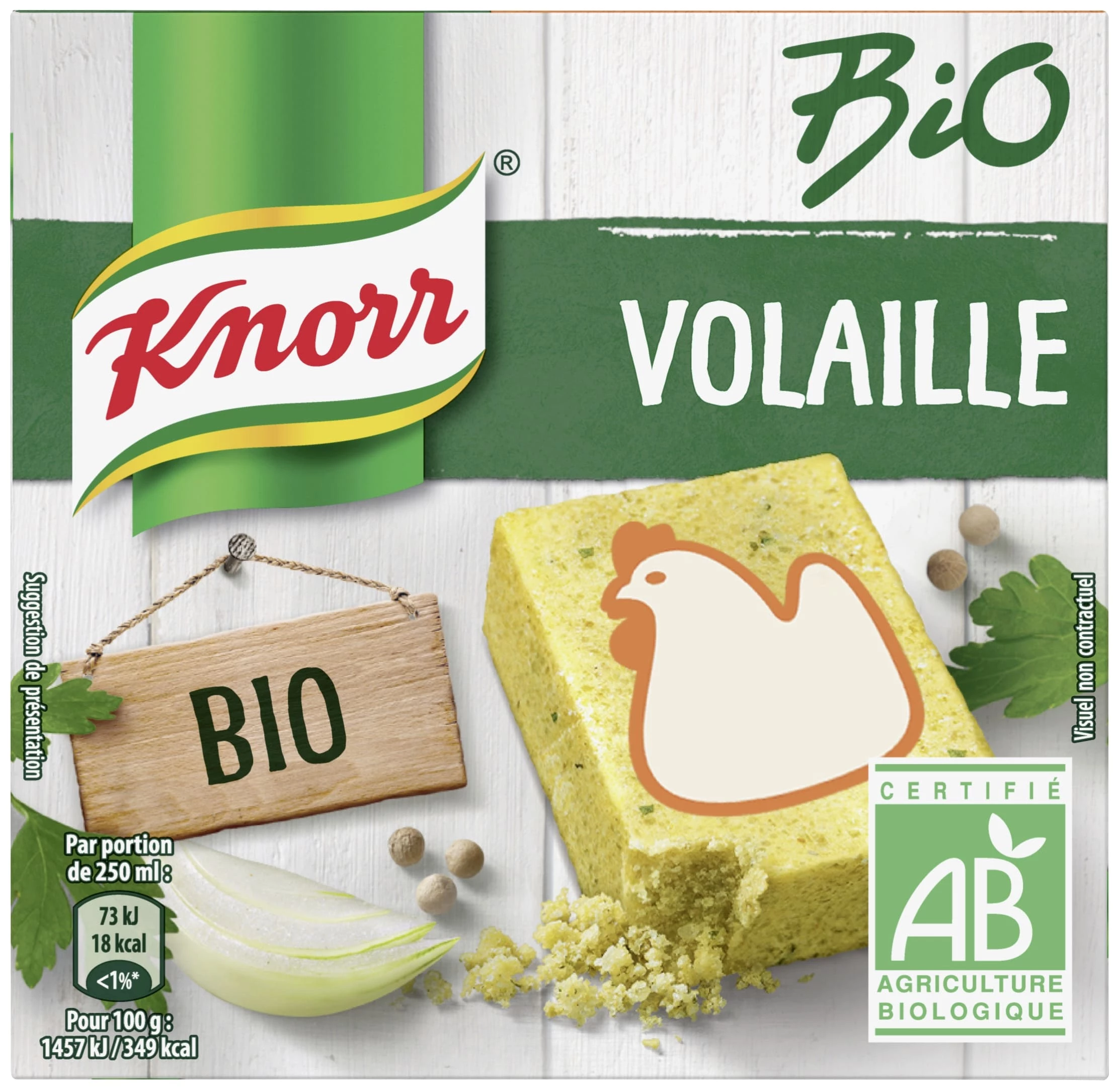 Bouillon de poule BIO x6 - KNORR