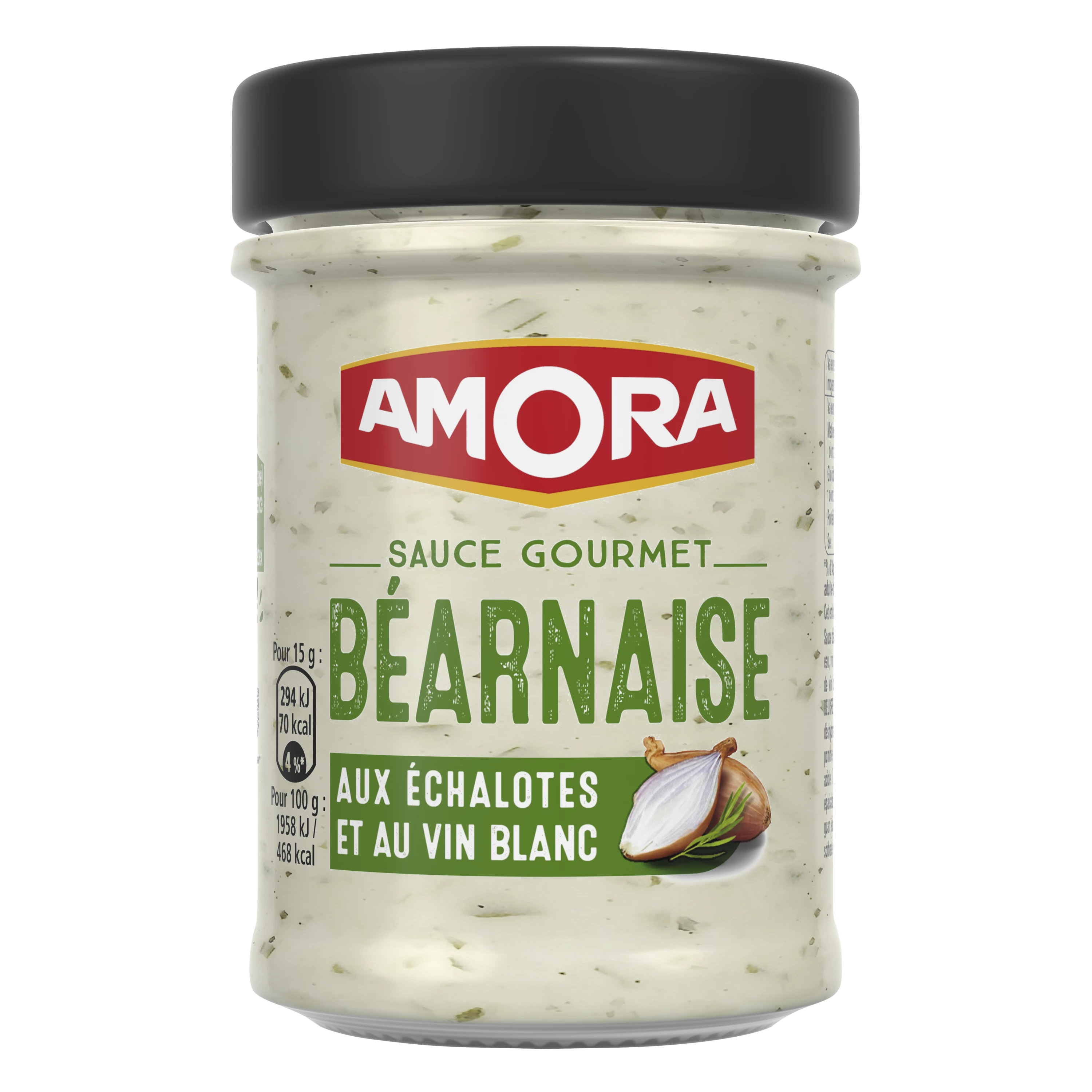 Salsa Bernese Gourmet con Scalogno al Vino Bianco, 184 g - AMORA