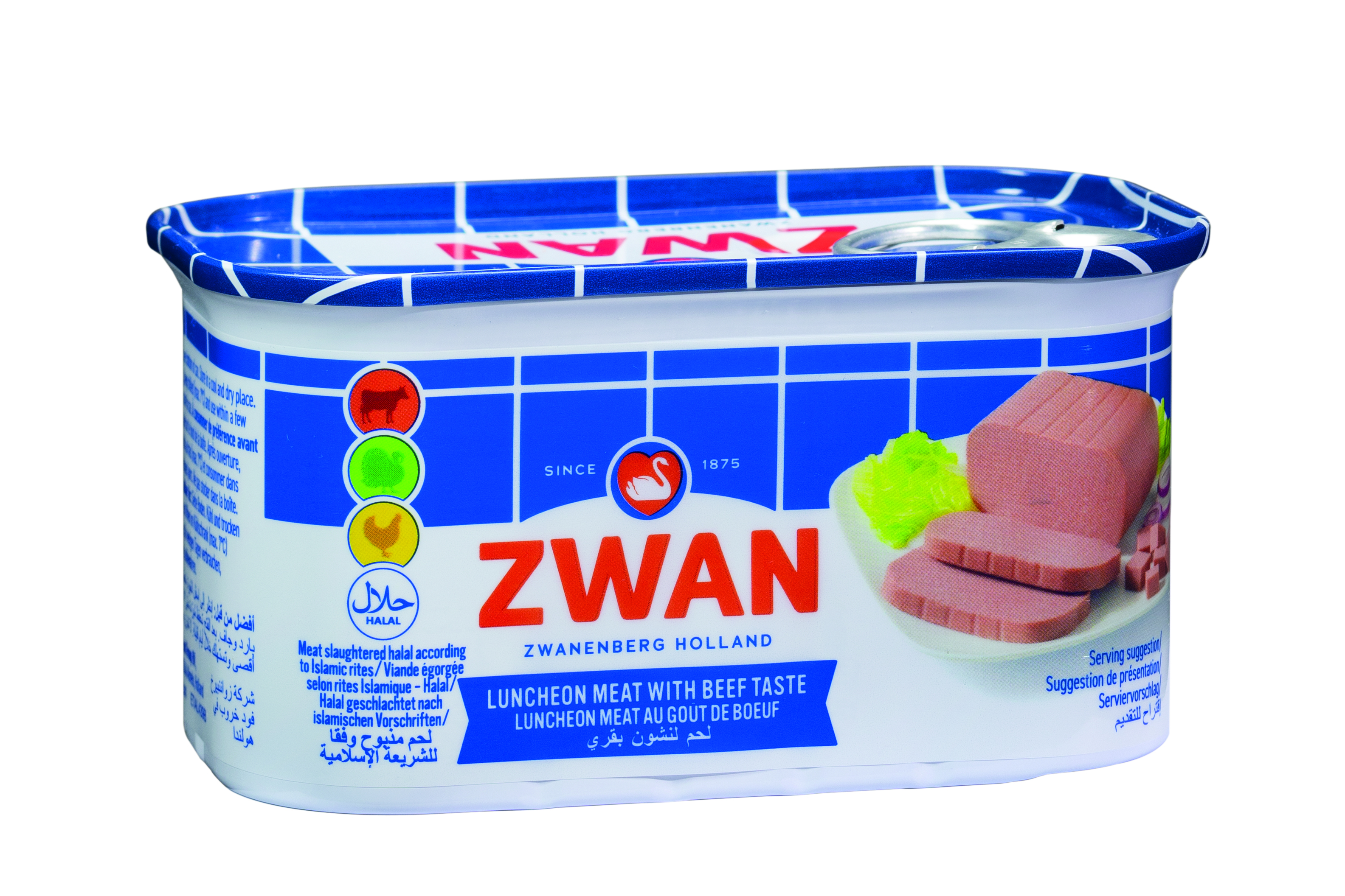 午餐肉牛肉 (12 X 200 G) 清真 - ZWAN