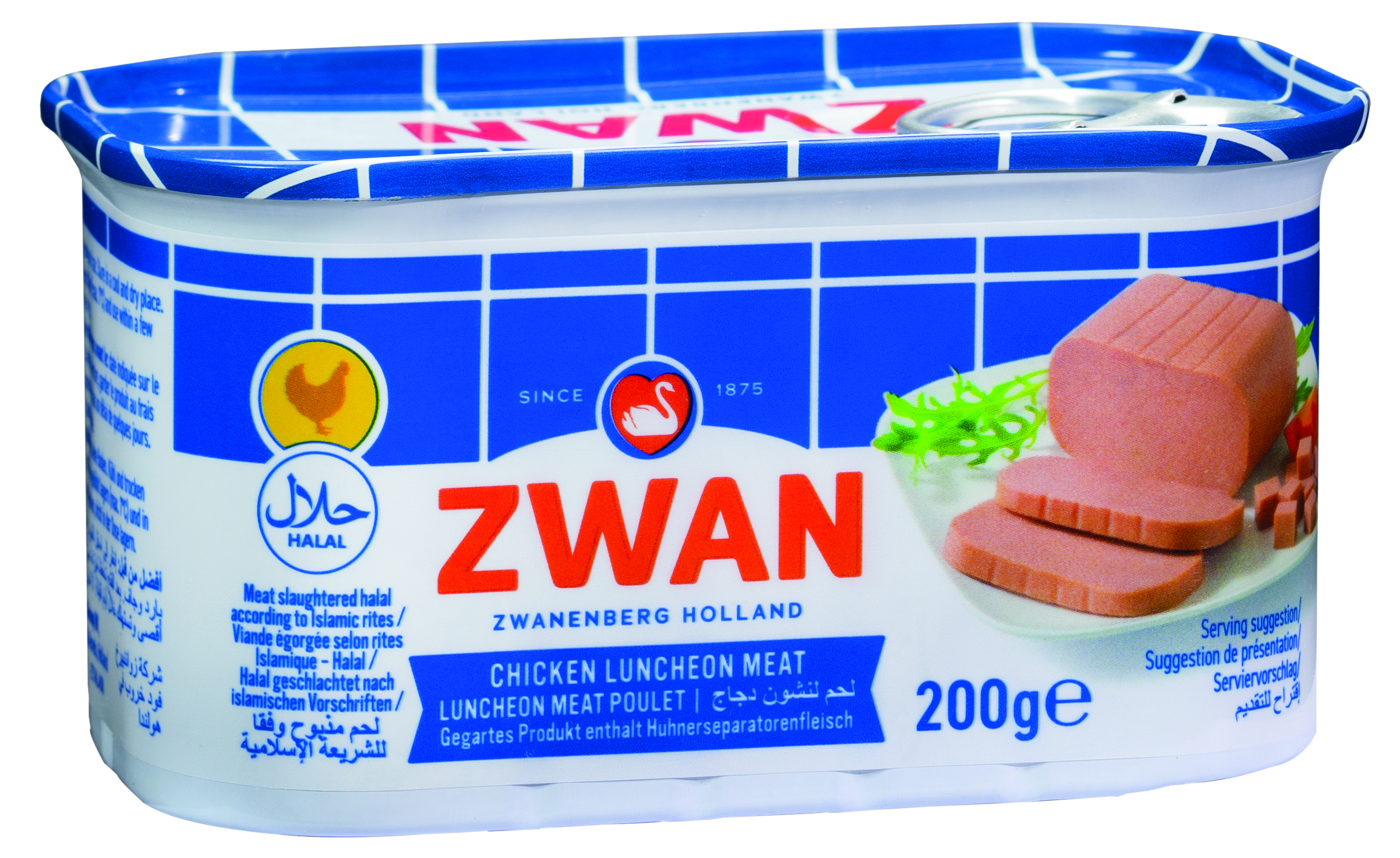 Luncheon Meat Poulet (12 X 200 G) Halal - ZWAN