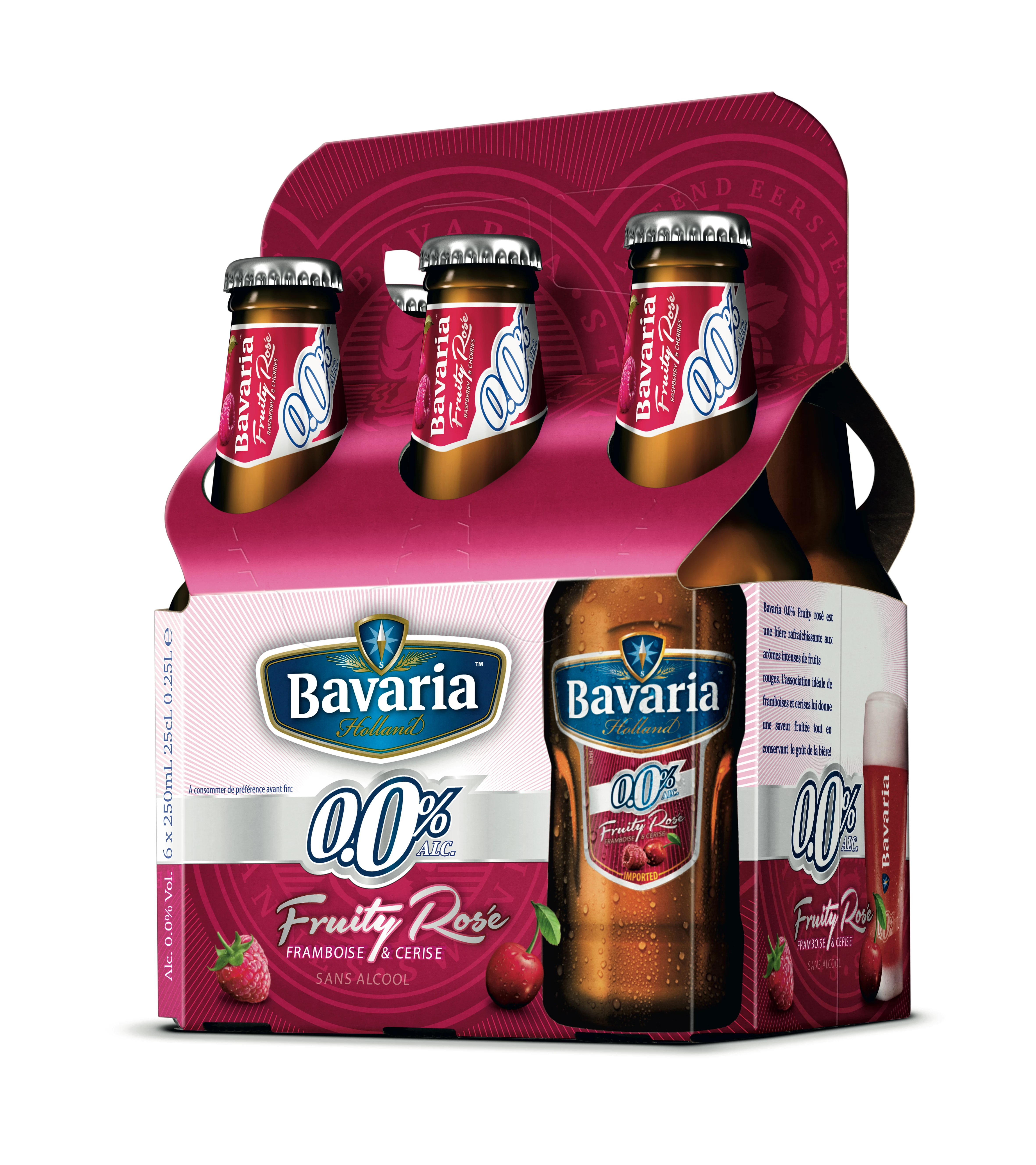 Bière Sans Alcool Saveur Fruits Rouges, 6x25cl - BAVARIA