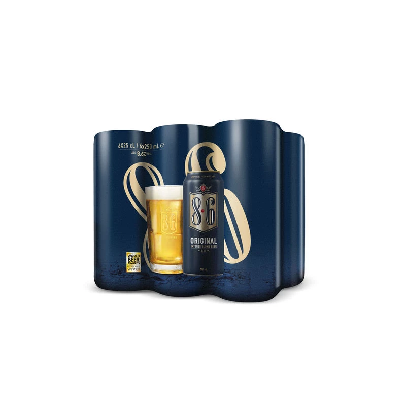 Bière blonde 6x25cl - 8.6