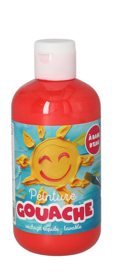 Peinture Gouache 250ml Rouge