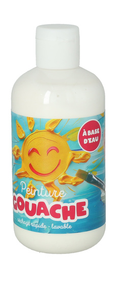 Peinture Gouache 250ml Blanc