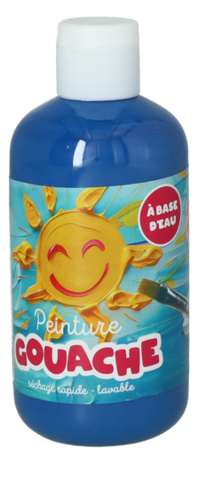 Peinture Gouache 250ml Bleu