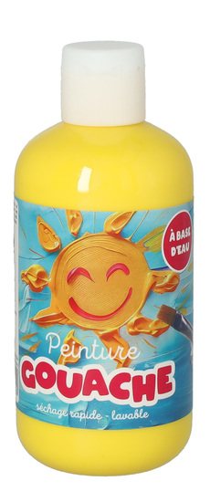 Peinture Gouache 250ml Jaune