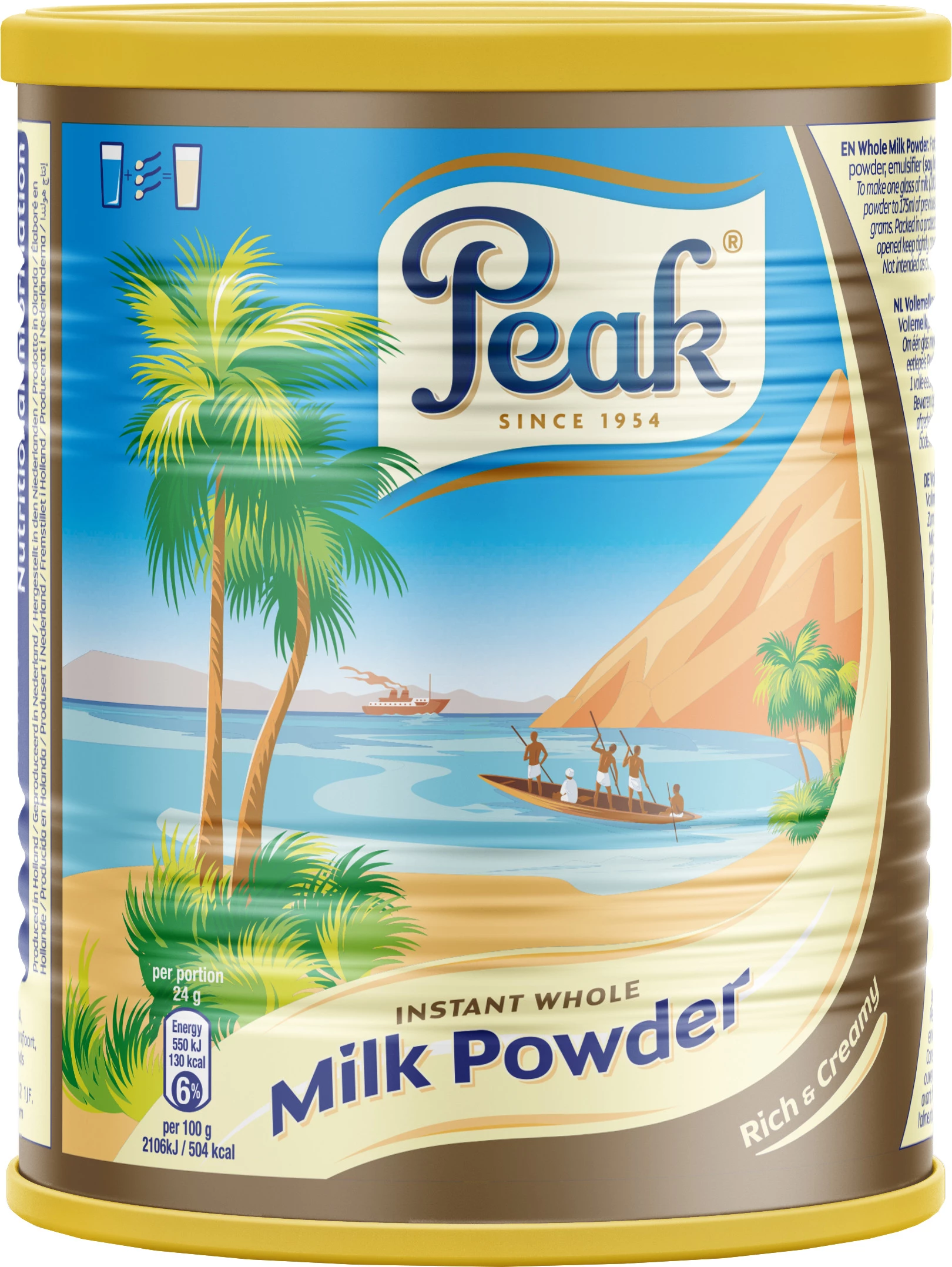 Lait En Poudre (12 X 900 G) - PEAK