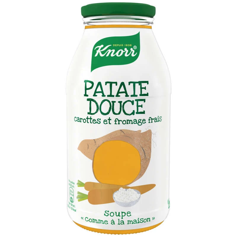 Sopa de Batata Doce e Cream Cheese, 45 cl - KNORR